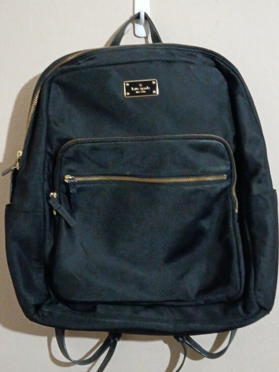 kate spade Handbags - Kate Spade Large Nylon Water Resistant Backpack Work Bag—Black